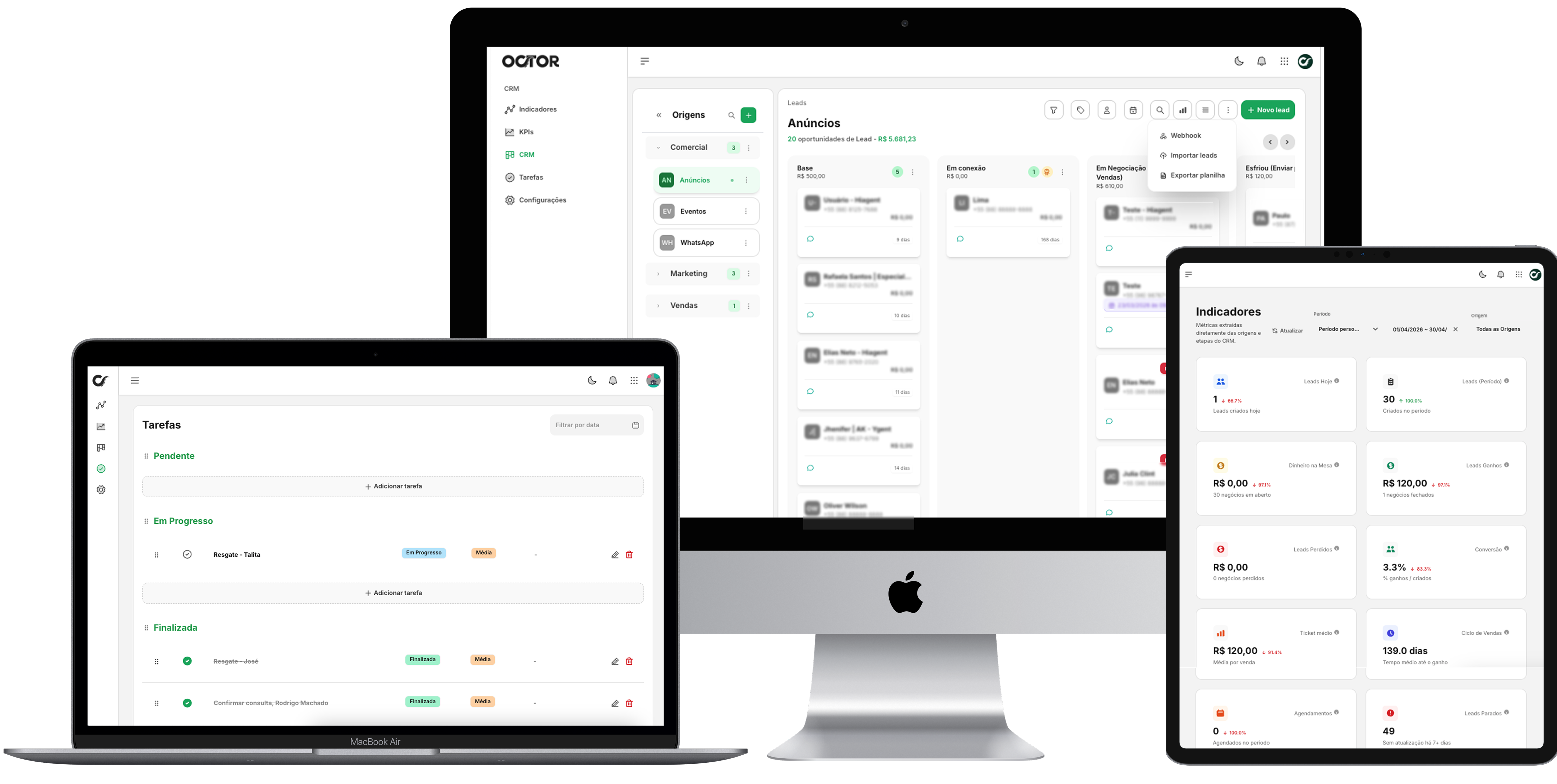 Octor CRM Mockup