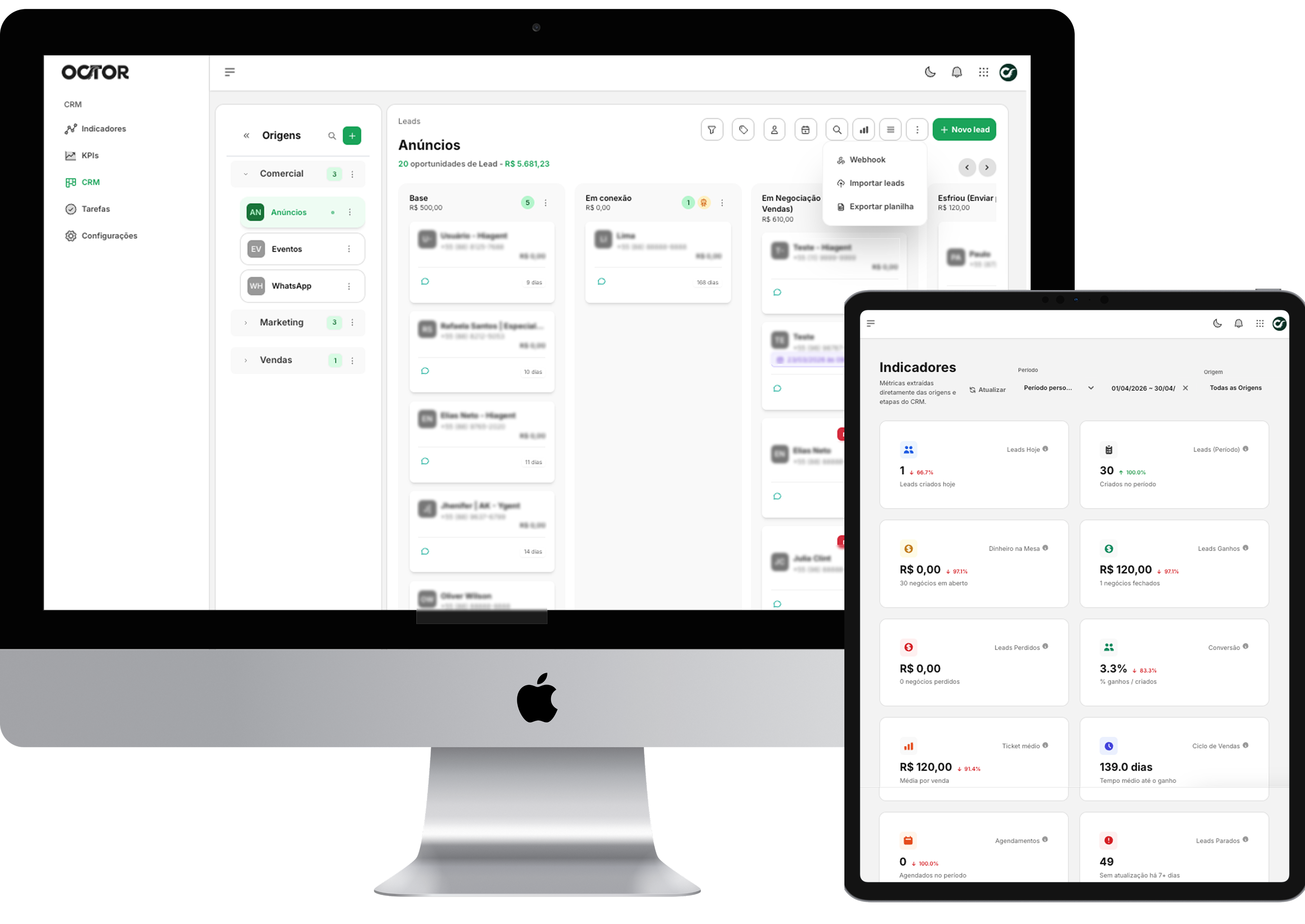 Multi-device Octor CRM