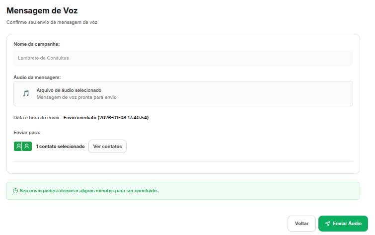 Confirmar Disparo Voz